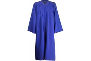 GraduationMall Matte Graduation Gown Clergy Choir Robe for Adults Graduation Outfit for University Bachelor High School Judge Robe Costume 12 Colors