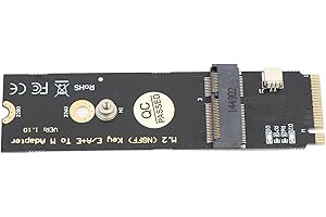 SXHLSELLER Adaptateur M.2 NGFF A E Key WiFi Bluetooth 4.2 vers M.2 Key M SSD, Carte WiFi NGFF A/E-Key sans Fil vers M.2 NGFF Key-M NVME SSD Adaptateur pour AX200/AX201/AX210