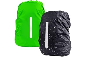 Lively Life Parapioggia per Zaino, 2 Pacchi Impermeabile Outdoor Reflective Copri per Pioggia/Anti Polvere/Bicycling/Escursionismo/Campeggio/Attività all'Aperto