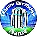 Produktbild personalisierbar Full Farbe Newcastle Football Zuckerguss Cake Topper, 20,3 cm (20 cm) vorgeschnittenen Kreis
