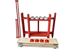 HILL TOP FABRICATIONS CO (1998) LTD - Scaffolding Tower with Boards & Castors 4.2 Meters (14') Working Height 4x2'6 Base Size. Steel & Polyester Powder Coated (PPC) High Quality Durable Finish.