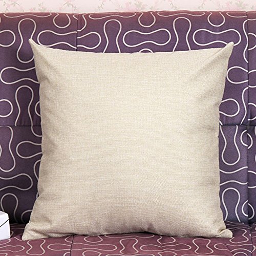 Gosear 45 x 45cm Ananas Muster Leinen Werfen decken Kissen Kissenbezug für Thanksgiving Weihnachtsgeschenk - 3