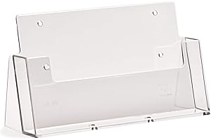 taymar Soporte para folletos CLA5 en formato horizontal DIN A5 opcional para montaje en pared