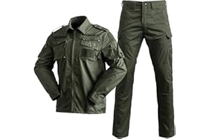 Duohropke Airsoft, tuta mimetica da uomo, tattica, divise e pantaloni, abbigliamento militare, abbigliamento tattico per attività all'aperto, mimetico, abbigliamento da caccia per giochi di guerra