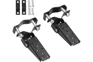 BNINETEENTEAM Universelle Motorrad-Fußrasten, 1 Paar Faltbare Fußstützen-Fußrasten mit Zubehör für Retro-Motorrad-ATV