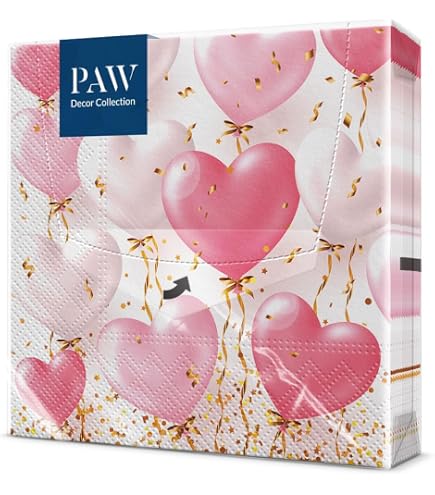 Rosenwelt Tovaglioli Di Carta 3 Strati – Confezione Da 20 Pezzi, Motivi Floreali Lilla E Rosa, 33x33 Cm, Per Decorazione Tavola E Fai Da Te