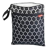 Skip Hop Grab and Go Wet/Dry Bag (Black/White Onyx Pattern)