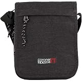 Bolsos Lacoste Hombre | Bandolera plana pequeña LCST de hombre en lona  revestida NEGRO « Portelamor
