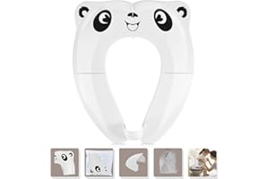 [Upgraded Version] Foldable Toilet Seat Children's Toilet Trainer, Gimars Travel Toilet Seat Children's Toilet Potty for Travel, Portable Toilet Seat for Children, Foldable Toilet Seat