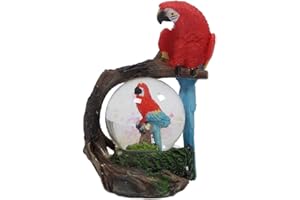 PIA International Glitzerkugel Papagei Schneekugel Tier Tiere Vogel Vögel Schneekugeln Ara