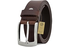 LINDENMANN Gürtel Herren Vollledergürtel aus Büffelleder, 40 mm breit, kürzbar, Gürtel, Ledergürtel, Jeans-Gürtel, XL, braun