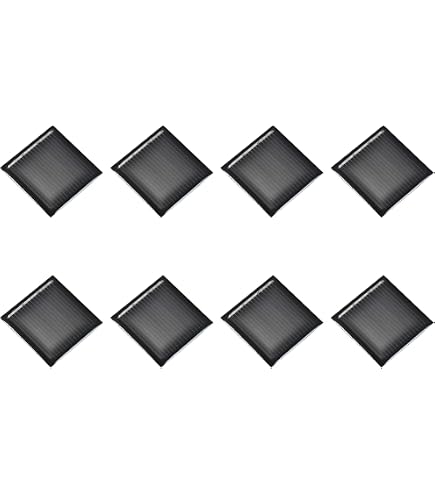 15x QUARKZMAN Mini-Solarpanel 0,26W 2V 130mA – 54x54mm Polykristallin Mit Kabel Für DIY & Akku-Ladung