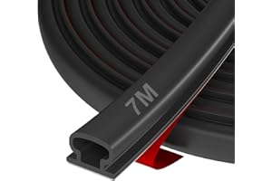 Self-Adhesive Door Seal Rubber Seal for Windows & Doors - Draught Excluder, Noise Protection, Energy Efficiency, Weatherproof, Perfect for Home, Home, Office, Indoor Use Hzetuu