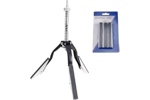 gohantee Engine Cylinder Hone Adjustable Deglazer 2" to 7" (51-177mm) Wide with 3 PCS 4" Replaceble Long Stones 220 Grit Car Engine Cylinder Grinding Brake Hone Shaft Tool