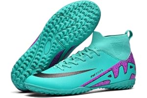 BINBINNIAO Botas de Fútbol para Niños Botas de Fútbol Botas de Fútbol para Hombres High Top Spike Microfibre Cleats Botas de Fútbol Profesionales