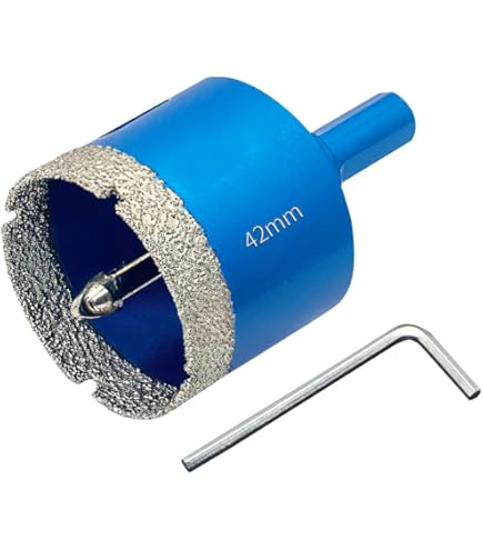 Trapano A Tazza Per Vetro E Piastrelle - Diametro 80 Mm, Con Punta Di Centraggio, Per Ceramica, Marmo, Granito - Foto 7