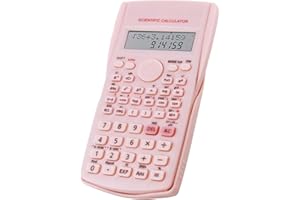 CNCEDI Pink Scientific Calculator for Secondary School, Engineering Function Calculator with Dual-Line Display Hd Large Screen, Calculators with 240 Calculation Functions for Student Office Home