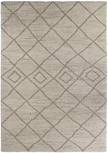 Art For Kids Berber Style Shaggy Rug, Beige, 120 x 170 cm
