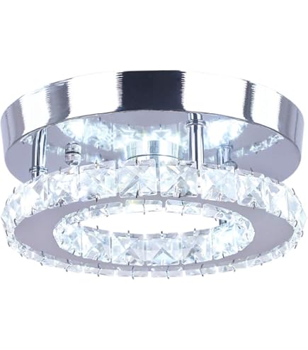 Lindby LED plafondlamp Joline, 45 cm, kristallen, metaal