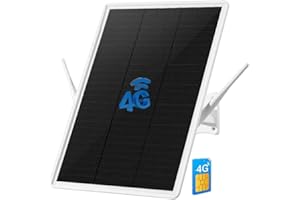 LCLCTEK Router 4G SIM Inalambrico Solar Exteriores,4G LTE Router Punto de Acceso WiFi,Iniciar Banda Inalámbrica 2.4 GHz Wi-Fi 150Mpbs,Plug & Play,2*Antena Externa,Compatible Todos los Operadores (32 * 25cm)