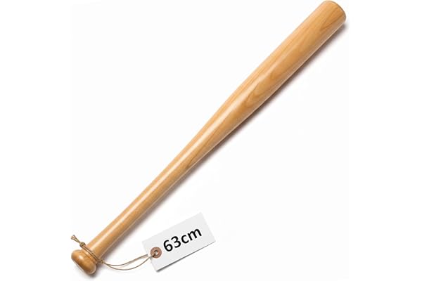 TEMPO DI SALDI Batte de Baseball Softball en Bois 63 Cm 700 Grammes pour Sport Idée Cadeau