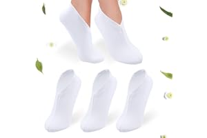 DROKENLE 3 Pairs Moisturizing Socks Lotion Socks for Dry Feet Overnight, Cotton Moisture Enhancing Socks Moisturizing Foot Socks Overnight Absorbing for Repairing Softening Dry Cracked Heel