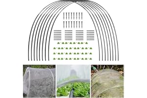 HuaMuDM 30 PCS Pflanztunnel Bögen,Gewächshausreifen Fiberglas,Gartentunnel Reifen,Folientunnel Bögen, Gewächshaus Hoops,Gewächshausreifen Folientunnel,Bögen Für Folientunnel, Gartenreifen Hochbeet