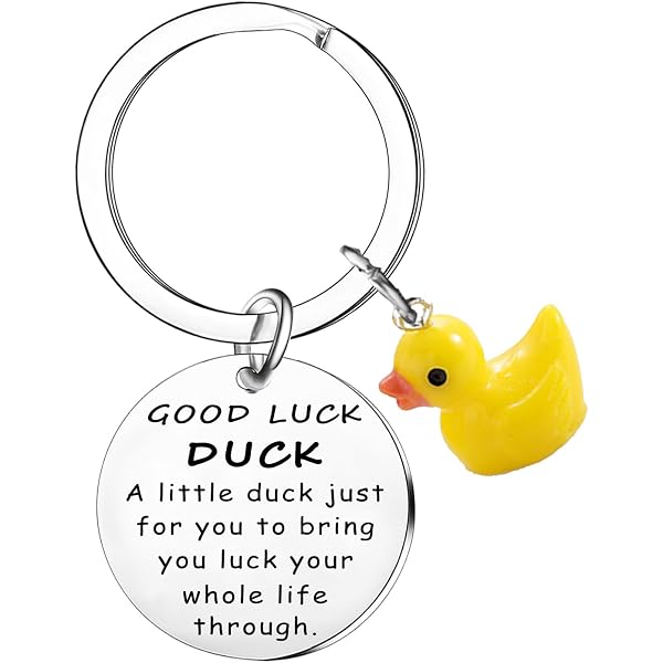 AHAETH 'I Duucking Love You' Duck Keychain - Stainless Steel Funny Gift For Duck Lovers (Medium Size) - View #3