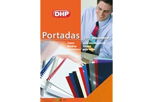 DHP Lot de 50 couvercles de reliure en carton gaufré n°8 Format A4 1000 g Orange Fluor