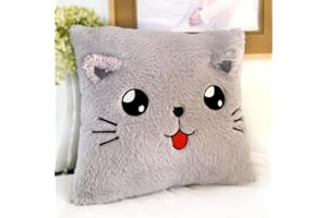 ODIWEN Cuscini Decorativi per Bambini, Cuscino in Peluche Arredo per Cameretta e Soggiorno, Cuscino Divertente