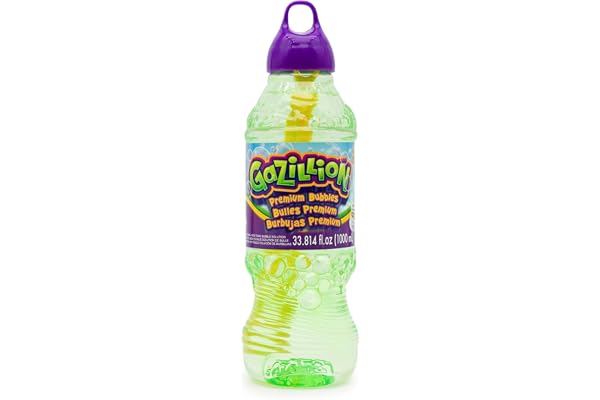 Gazillion - Tvållösning, 1 l tvålbubbelvätska refill för maskin, pistol och bubbelstav
