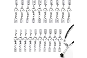 AFASOES 20 Pcs Fermoir Mousqueton Bracelet 2.5/3.5mm en Acier Inoxydable Fermoir Mousqueton Bijoux Antirouille Anti-corrosion pour Bijoux Bracelet Collier Chaînes Pendentif Femme Maison - Argent