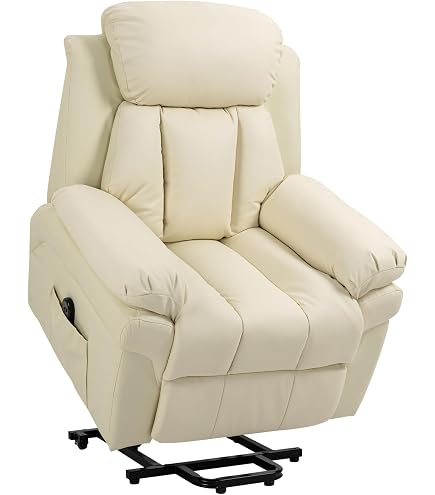 Fauteuil Releveur électrique Sime Betty1 - Avec Vibromassage, Micro-ressorts, 4 Roues, Gris Clair