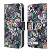 Produktbild Offizielle Riza Peker Wild Blumen 3 Brieftasche Handyhülle aus Leder für HTC Desire 320