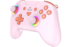 Subsonic - Manette sans fil pour Switch 2 / Switch - bluetooth avec LED, vibrations et gyroscope - Sweet Rose