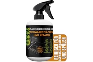 QUARISS Natural Black Faucet and Ceramic Cleaner - do baterii zlewozmywakowej Płytki łazienkowe z głowicą prysznicową - Łazienka Faucet Cleaner Vegan Mysterious Garden 0,5 L