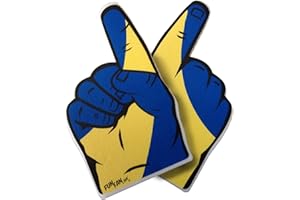 ‎FUN FAN LINE FUN FAN LINE - 2er-Set Schaumstoffhand mit Riesenfinger im [Land]-Flaggen-Design | Originelle Fan-Accessoires für Sportveranstaltungen, Partys & Feiern |