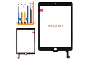 AGCUT Touch Screen for iPad Air 2 2018 Touchscreen for iPad Air2 A1566 A1567 9.7 Inch Screen Replacement for iPad Air2 Digitizer Glass Panel with Repair Tools, Black (Not LCD) (Black)