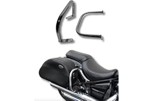 BM UK Kawasaki VN900 VN 900 Vulcan Classic Custom Heavy Duty Rear Saddlebag Crash Bars Safety Protector Guards – VN900