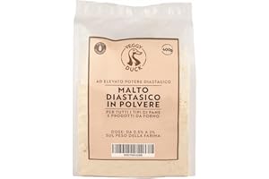 Veggy Duck - Farine de Malt Diastatique (400g) | Farine de Malt d'Orge à Haut Pouvoir Diastatique | Idéal pour la Fabrication du Pain | Made in Italy