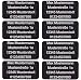 Produktbild CopterFarm Drohnen Kennzeichnung Plakette Adressgravur Kennzeichen Schild Feuerfest Selbstklebend 1 - 8er Set (8X Micro 20x10mm)