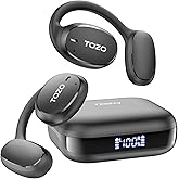TOZO OpenEgo Open Ear Kopfhörer, 5.3 Bluetooth Kopfhörer Sport mit Ohrbügel, In Ear Ohrhörer mit LED-Anzeige 80 Std Akkulaufz