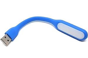 Maincore Blue USB Powered LED Light/Bright & Flexible for Car, PC, Desktop, Power Bank, Notebook, Laptop Reading Lamp (Can be Powered from Any USB Port)