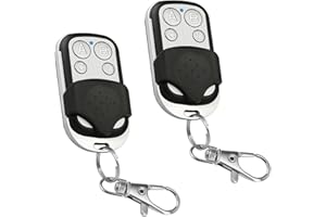 Joynine Mando Garaje Universal, 2 unidades, Mando Garaje Clonador, Mando a Distancia Garaje, Compatible con Pitido de Puerta Universal, Código Variable de 433,92 MHz con 4 botones, Mando Puerta Garaje
