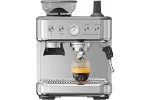 Aptliton Bean-to-Cup Coffee Machine | Barista-Style | 15-Bar Pump for Rich Flavor | Instant Heat | Eco-Friendly & Energy-Saving | Simple & Intuitive Control | Home & Office Use