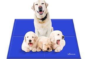 Lauva Tappetino Refrigerante per Cani XL 96x81cm, Tappetino Freddo Lettini in Gel Non Tossico, Tappeto Rinfrescante Fresco, Cuccia Lettino Cane Estivo per Gatti Gatto Animali Domestici e Umani