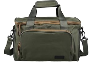 Beenle-Icey Fishing Bags Waterproof Fishing Storage Tackle Bag 600D Canvas Large Capacity Multi-Pocket Fishing Bags and Holdall with Adjustable Shoulder Strap for Outdoor Carp Sea Fishing