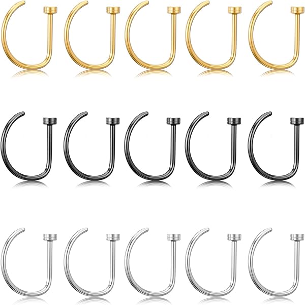 ARHZ Valse neuspiercing, 8 stuks, 8 mm