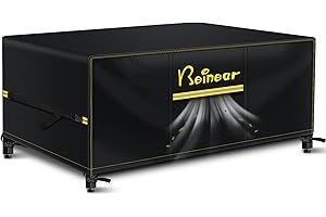 Beinear Garden Furniture Cover Waterproof Rectangular 170 x 94 x 72 cm, Outdoor Patio Rattan Sofa Table and Chair Set Cover with Air Vent, Windproof Buckles, Anti UV/Tear 420D Oxford Fabric