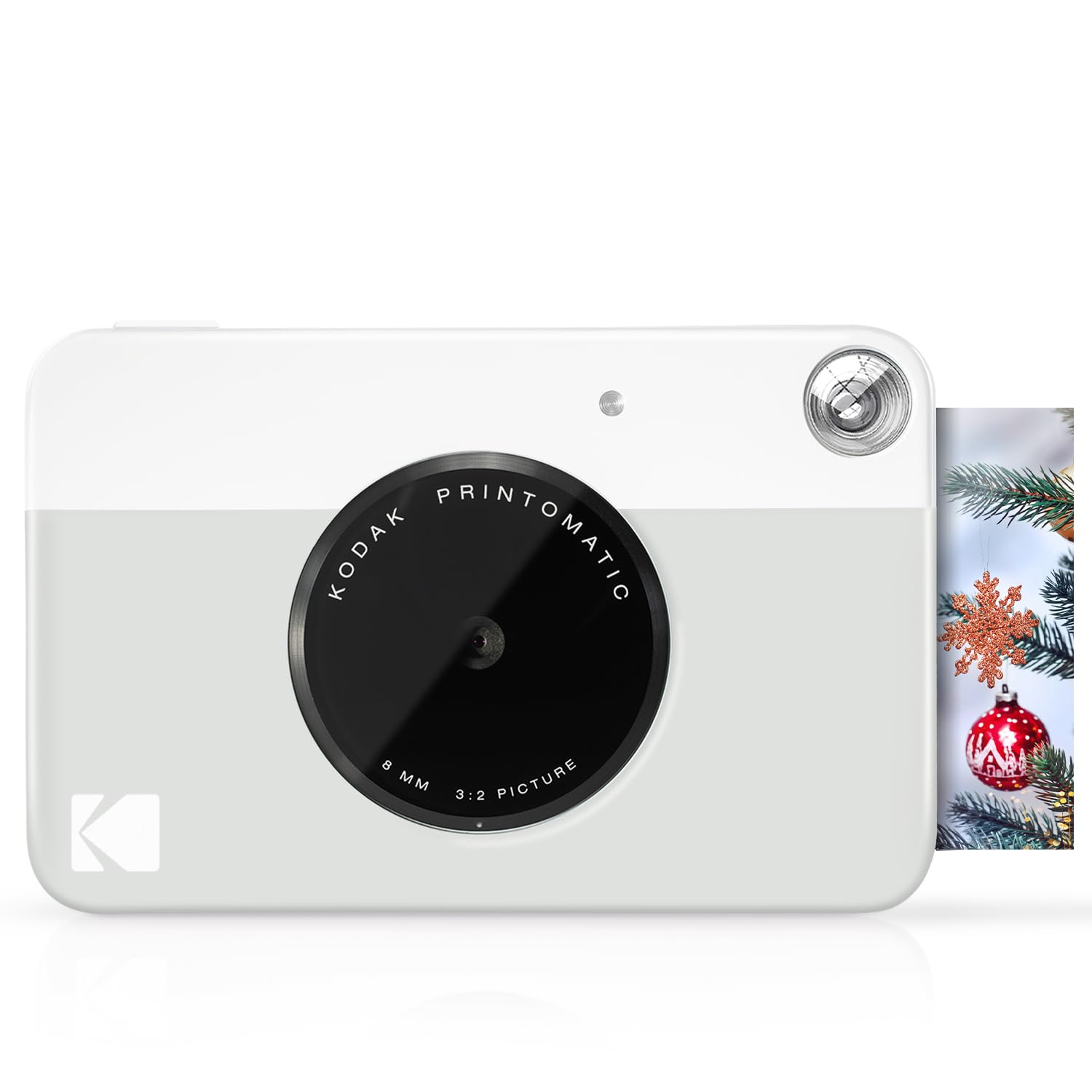 Kodak PRINTOMATIC Digital Instant Print Camera (Grey), Full Color Prints On Zink 2x3 Sticky-Backed Photo Paper - Print Memori